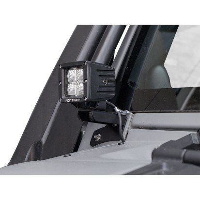 Support de phares sur pare-brise pour une Jeep Wrangler JK/JKU - de Front Runner