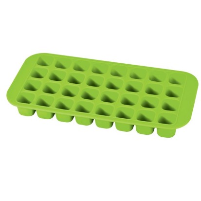 KL90045_Silicone Ice Cube_Tray Green [3QRT].jpg