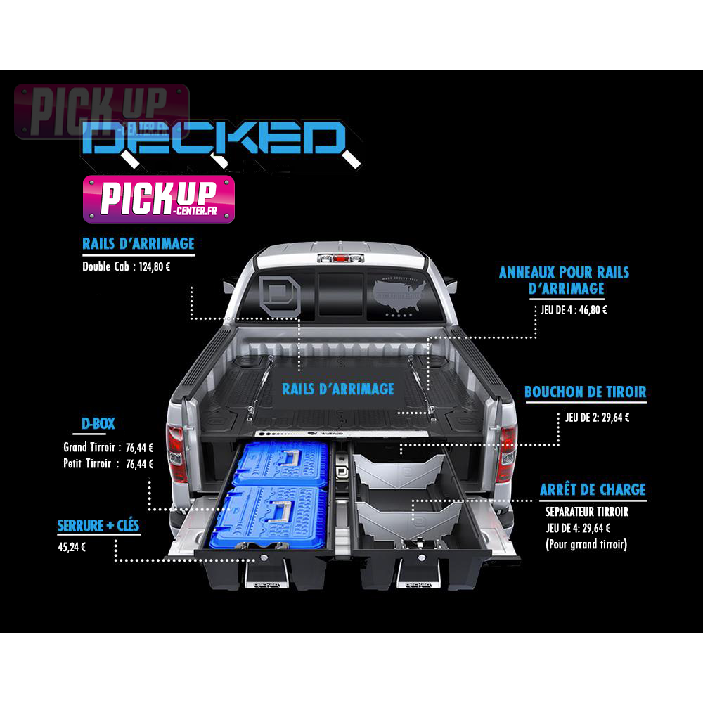 copy of Système de tiroirs Decked Isuzu Dmax double cabine N60