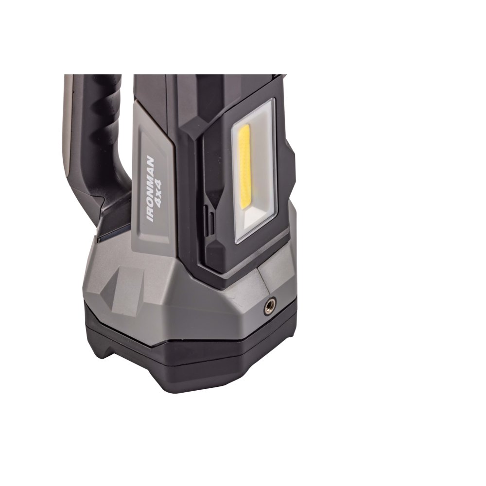 Lampe DOUBLE SPOT  A LEDS IRONMAN  DOUBLE RECHARGE AVEC POIGNEE  | Ironman 4x4