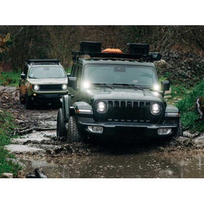 Kit de 1/2 galerie Slimline II pour une Jeep Wrangler JL 4 Portes (2018 - jusqu'à présent) / Haut- de Front Runner