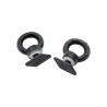 Oeillets d'arrimage noirs pour rails