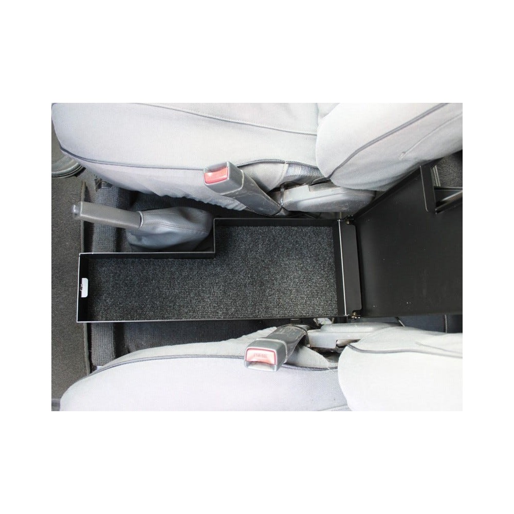 Coffre-fort sous la console d’une Toyota Land Cruiser 76 - de Front Runner