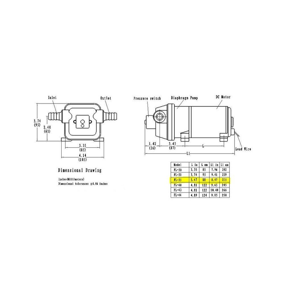 Pompe à eau compacte Surgeflow / 12.5l/3.3USG par min. - de Front Runner