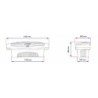 Boite à outil Pickup Abs Noir 1550 x 540 h 590 mm 263 Litres 28 Kg