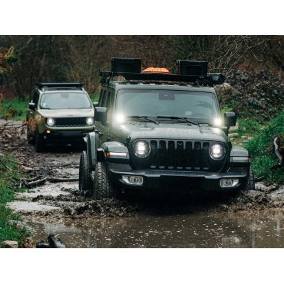 Kit de 1/2 galerie Slimline II pour une Jeep Wrangler 4xe (2021 - jusqu'à présent) / Haut - de Front Runner