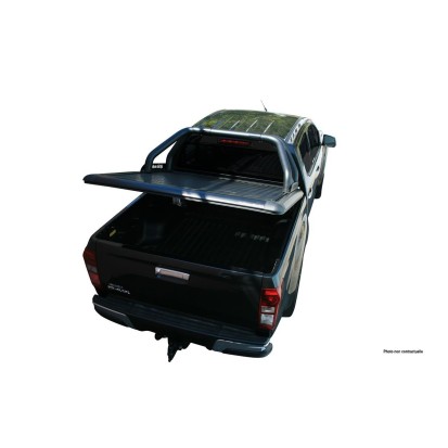 Tonneau cover alu V2 Isuzu Dmax 2020+ thermolaque noir Space cab