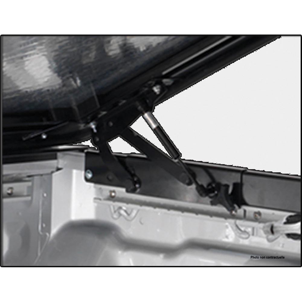 Tonneau cover alu V2 Isuzu Dmax 2020+ thermolaque noir Space cab