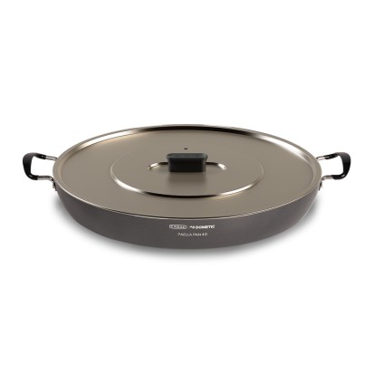 Poêle à paella 40 avec couvercle