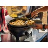 Poêle à paella 40 avec couvercle