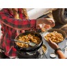 Poêle à paella 40 avec couvercle