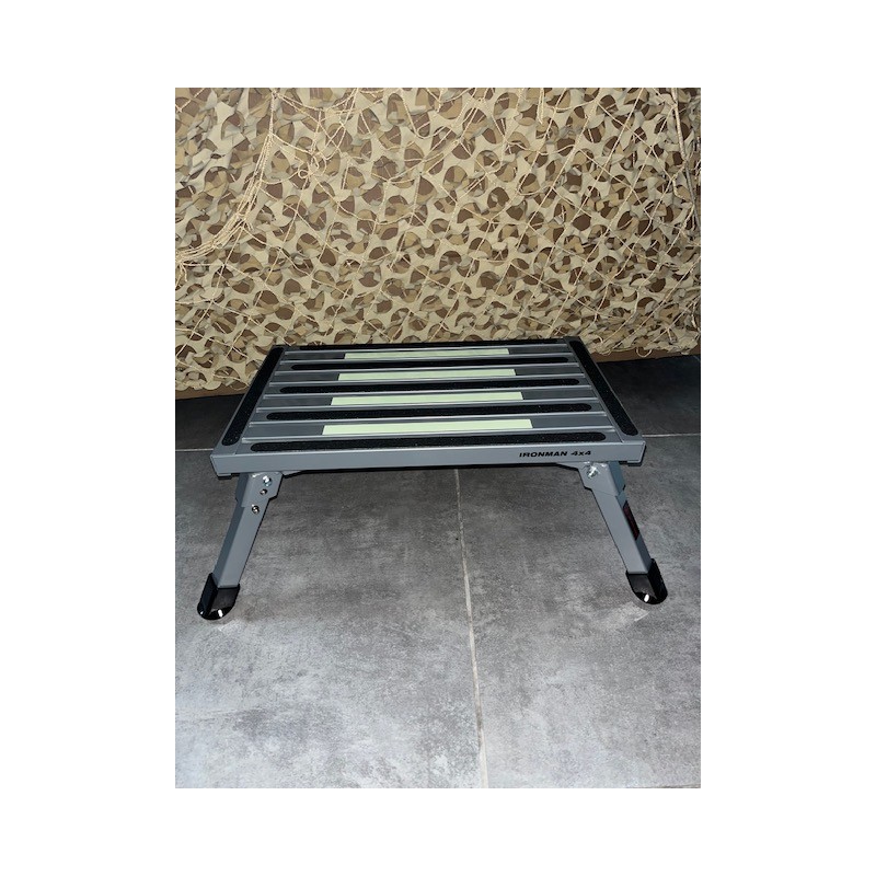 Marche-pied  camping bivouac en aluminium ironman 4x4 chez sifa  48x30x22 cm