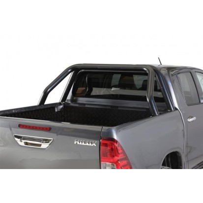 Roll Bar / Arceau Inox Double Tube Inox Noir New Style Ø76 Toyota Hilux 16+ Dc/ec  - MISUTONIDA