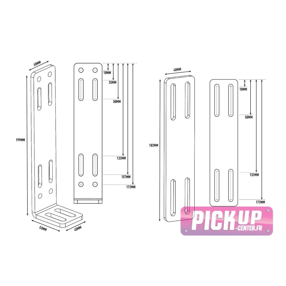 KIT DE MONTAGE DE POUTRE DE PARE-CHOCS