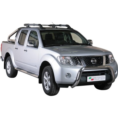 Push bar INOX Ø76 NISSAN NAVARA D40/PATHFINDER 2010+ CE V6 (SUPER BAR)