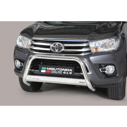 Push bar INOX Ø 63 TOYOTA HILUX 2016+ CE TOYOTA HILUX