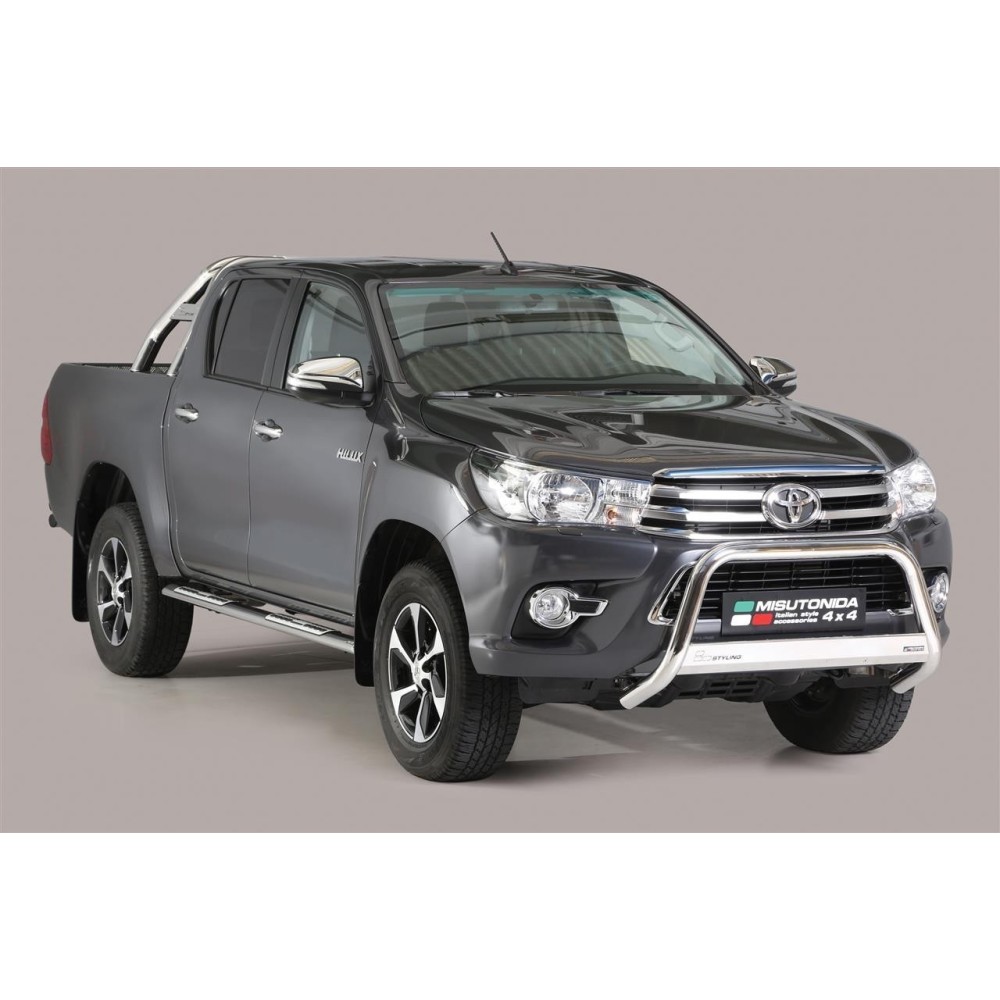 Push bar INOX Ø 63 TOYOTA HILUX 2016+ CE TOYOTA HILUX