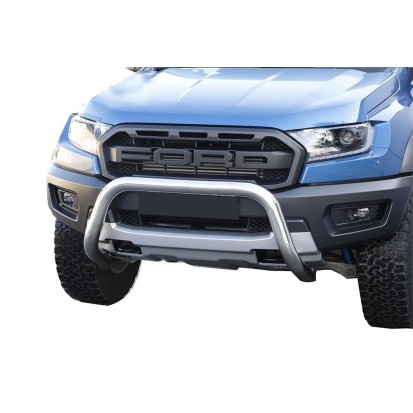 Push bar INOX Ø 76 FORD RANGER RAPTOR 2019+ CE COMP ACC SYSTEME