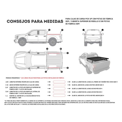 Kit de galerie Slimline II pour une benne de Pick-Up / 1345(l) x 1358(L) - de Front Runner